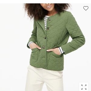 Quilted cotton-blend jacket